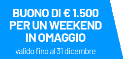 € 1.500 di buono in omaggio per il tuo weekend di lusso